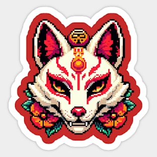 Kitsune Mask Japanese Sticker